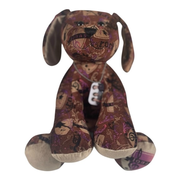 Build-A-Bear Jonas Brothers Dog Plush With Necklace - Picture 1 of 5